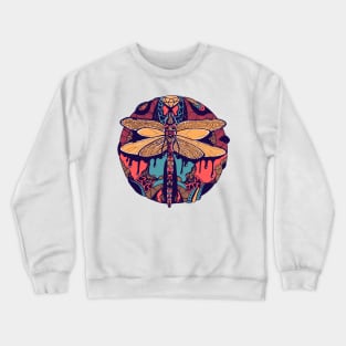 Retro Triad Circle of the Dragonfly Crewneck Sweatshirt